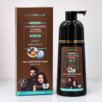 Shampoo Tinturador Colágeno y Aceite de Argán Café - MAX BELLE 400ML
