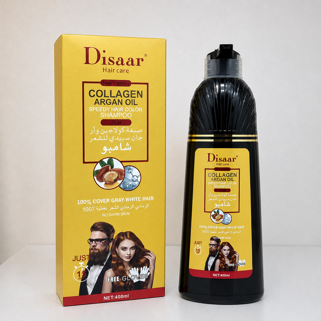 Shampoo Tinturador Colágeno y Aceite de Argán Rubio - DISAAR 400ML
