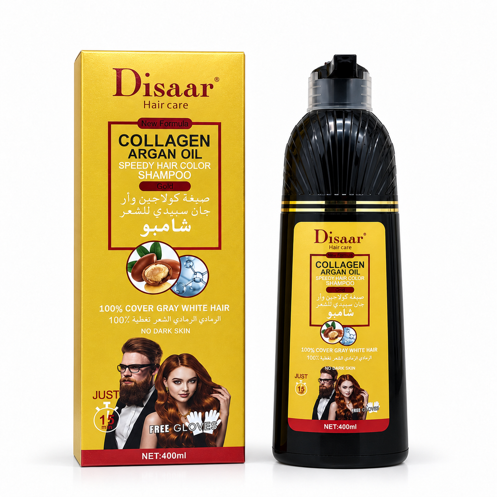 Shampoo Tinturador Colágeno y Aceite de Argán Rubio - DISAAR 400ML