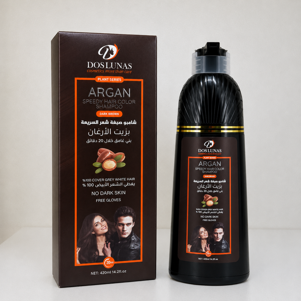 Shampoo Tinturador Cubre Canas - Dos Lunas