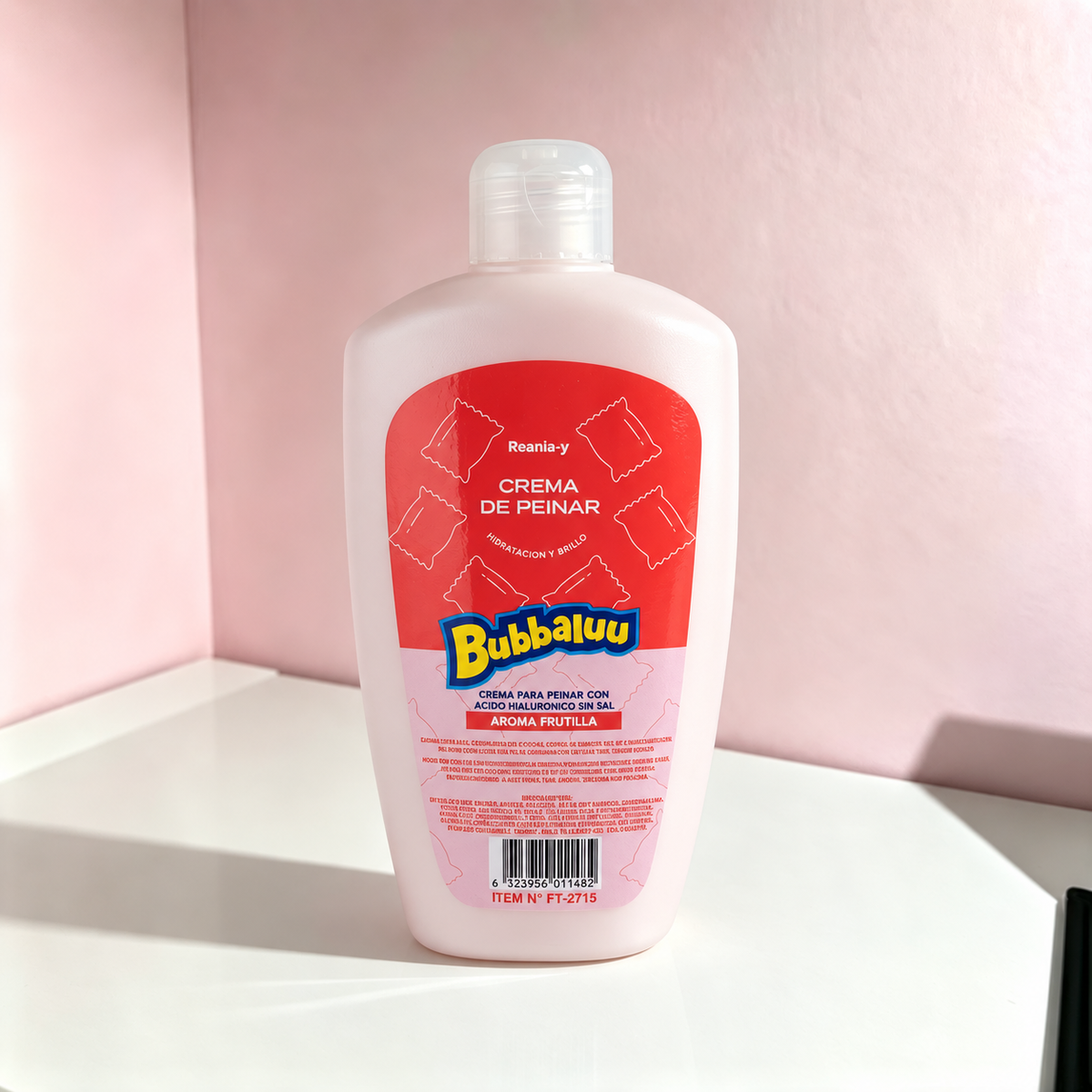 Crema de Peinar con Ácido Hialurónico Sin Sal - BUBBALUU 300ML