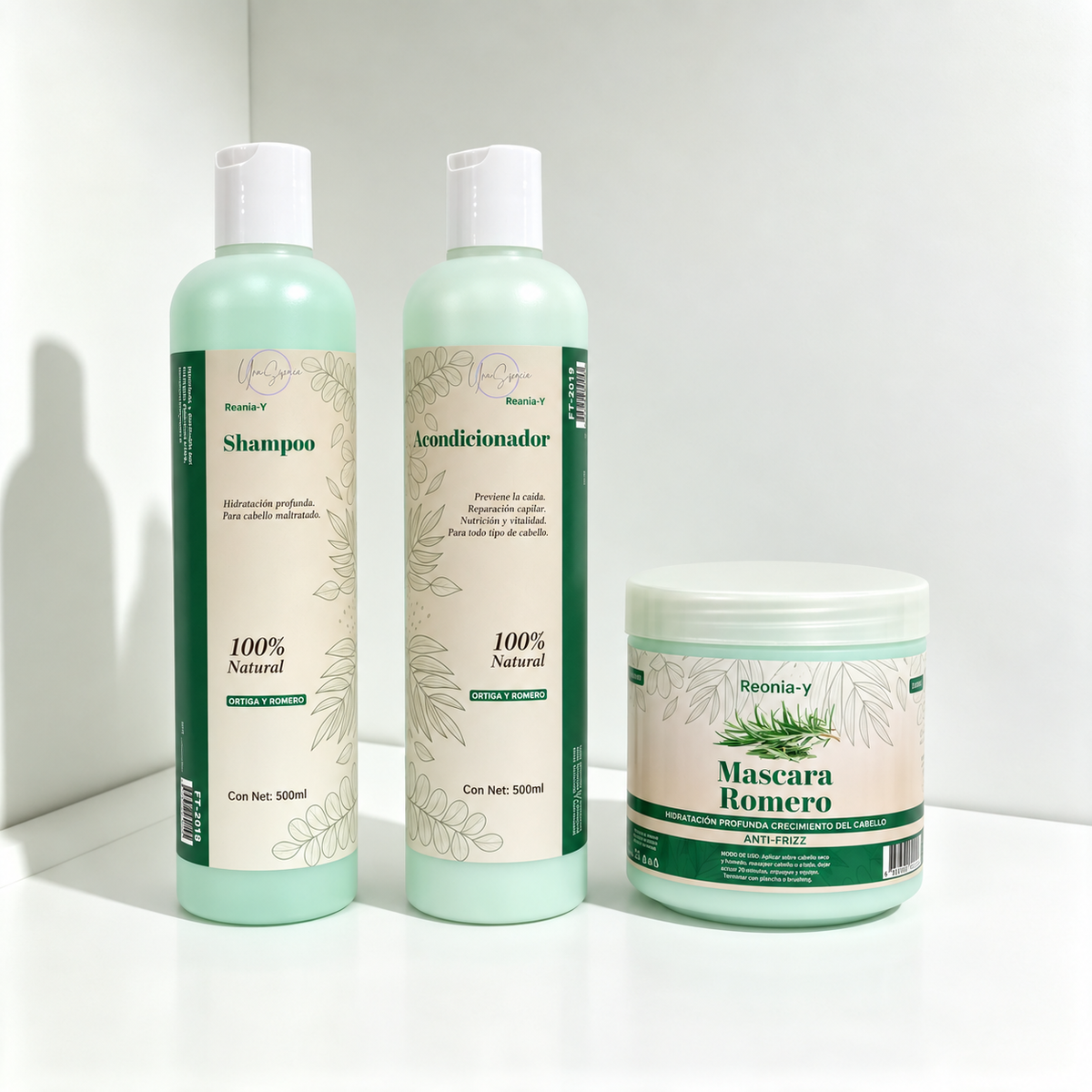 Set Capilar de 3 Productos - Romero y Ortiga REANIA