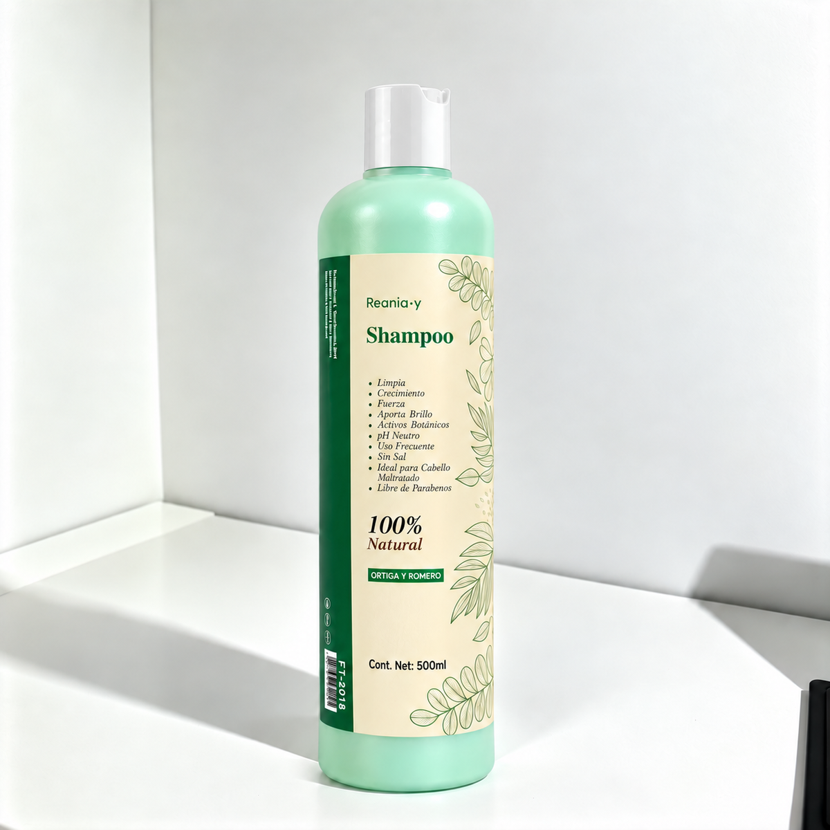 Shampoo de Romero y Ortiga - REANIA 500 ml