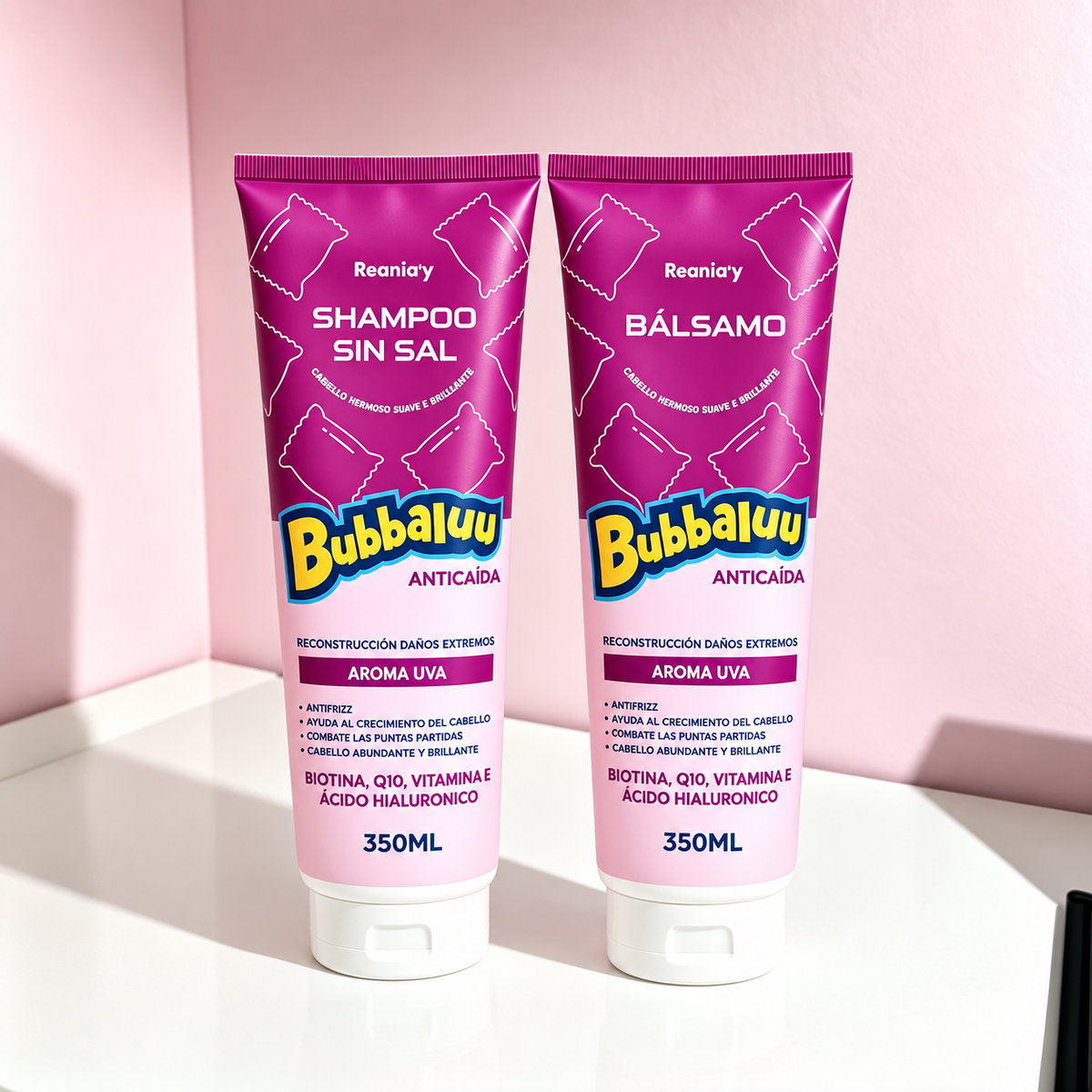 Shampoo Sin Sal + Bálsamo - BUBBALUU 350ML