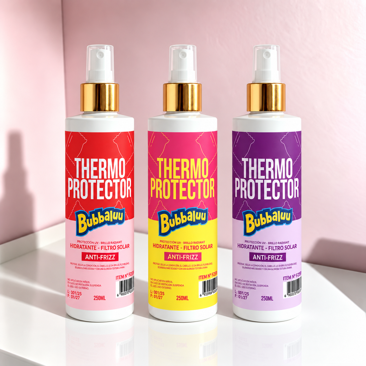 Thermo Protector Hidratante Anti-Frizz - BUBBALUU 250ML